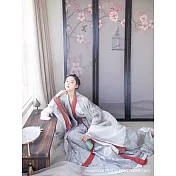 【芸綉坊】銀狐三件套 M/L H9007　M灰色