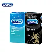 【Durex 杜蕾斯】熱愛裝王者型保險套8入+激情裝12入
