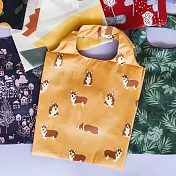 Dailylike 摺疊購物袋單肩包L-17柯基犬