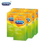 【Durex 杜蕾斯】螺紋裝保險套12入*5盒