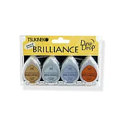 【Tsukineko 月貓】亮彩水滴印台四色組-基本色 Basics