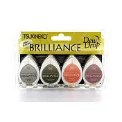 【Tsukineko 月貓】亮彩水滴印台四色組-雙色調 Two-Tone