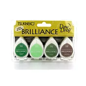 【Tsukineko 月貓】亮彩水滴印台四色組-樹屋 Tree House