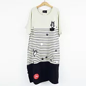 ：Urb.【保齡球貓】口袋洋裝FREE米褐色系