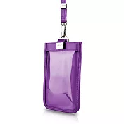 【LIEVO】 TOUCH - 頸掛式真皮手機套_深紫紅