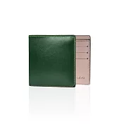 【LIEVO】 GRACE - 水蠟皮短夾_墨玉綠