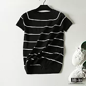 【Jilli~ko】韓版百搭套頭針織衫 J7007　FREE黑色