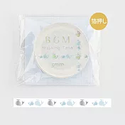 【BGM】和紙膠帶 細版金箔Life系列 ‧蔚藍鯨魚