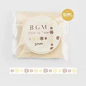 【BGM】和紙膠帶 細版金箔Life系列 ‧金色結晶