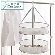 Time Leisure 可折疊 毛衣 衣物透氣曬衣籃/晾衣籃/曬衣網 雙層