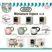 【日本正版授權】全套6款 日本TOFFY 廚房用品 模型 扭蛋/轉蛋 迷你烤箱/迷你快煮壺 854350