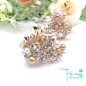 【Hera 赫拉】金屬水鑽珍珠小抓夾-2款小樹葉