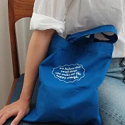 O,LD 更快樂手提帆布包-夏日藍