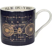 《CreativeTops》燙金馬克杯(復古單車400ml)