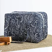 鋁箔內裡飲料袋、便當袋、保冰袋、保溫袋‧日系和風清涼浪紋B