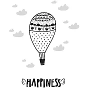 韓國進口熱轉印貼紙-熱氣球