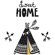 韓國進口熱轉印貼紙-甜蜜之家