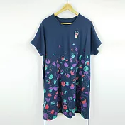 ：Urb.【扭蛋貓】多穿法方形綁繩衣FREE深藍