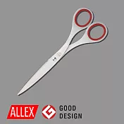 【ALLEX林刃物】事務用長刃剪刀185mm-紅