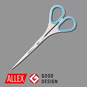 【ALLEX林刃物】Slim極細長刃剪刀(大) 140mm-天空藍