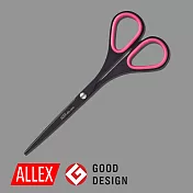 【ALLEX林刃物】Slim極細長刃不沾膠剪刀(大) 140mm-粉紅