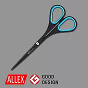 【ALLEX林刃物】Slim極細長刃不沾膠剪刀(大) 140mm-天空藍