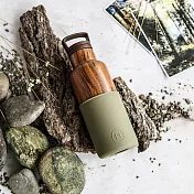 美國HYDY時尚保溫水壺_軍綠-木紋瓶 480ml 不銹鋼保溫水瓶