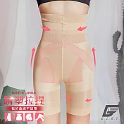 GIAT 280D高腰提托塑腹美腿褲(五分款)M自然膚