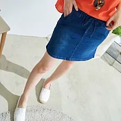 【慢。生活】彈力雙層牛仔褲裙 1692 FREE深藍