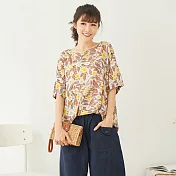 【慢。生活】花朵滿開口袋上衣 9838-4 FREE咖啡