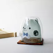 好玻GOODGLAS 柴犬雙層杯- 透黑