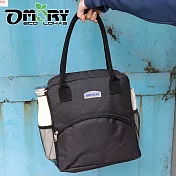 【OMORY】雙用收納保溫/保冷收納便當袋-黑色