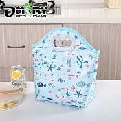 【OMORY】手提防潑水鋁箔保溫/保冷兩用便當袋-海洋