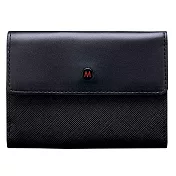 MONDAINE 瑞士國鐵 三折式名片零錢包-黑 190601C