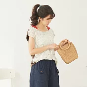 【慢。生活】微露肩平口造型上衣 351 FREE綠色