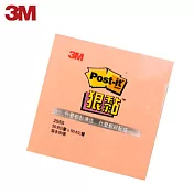 (4入1包)3M 255S狠黏便條紙(5.08×5.08CM)杏色