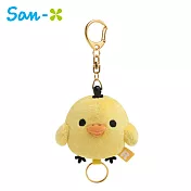 【日本正版授權】拉拉熊 伸縮鑰匙圈 吊飾/鑰匙圈 懶懶熊 Rilakkuma San-X -小雞款