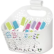 《TESCOMA》附收納籃+曬衣夾20入