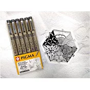 【SAKURA】筆格邁代針筆黑色套裝 6支入