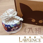 可愛い香氛袋4入盒裝小蒼蘭與白茉莉（花果香）