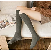 【Missking 1983】日系學院風小腿長襪 (灰)