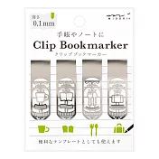 MIDORI 蝕刻工藝花窗書籤夾-生活