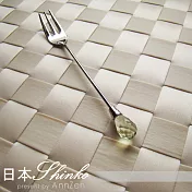 【AnnZen】《日本 Shinko》日本製-午茶晶鑽系列-翡翠咖啡匙