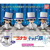 【日本正版授權】全套4款 名偵探柯南 公仔 基德隊 扭蛋/轉蛋 柯南/怪盜基德 萬代 371632