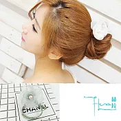 【Hera 赫拉】絹紗玫瑰珍珠花苞丸子盤髮器-2色綠