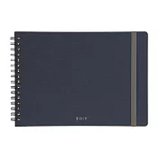 【Mark’s】EDiT多功能網點筆記本A5(附便利貼) ‧海軍藍