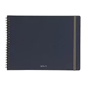【Mark’s】EDiT多功能網點筆記本B5(附便利貼) ‧海軍藍