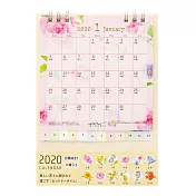 MIDORI 2020桌上型月曆(S)-鄉村花漾