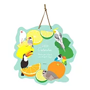 MIDORI 2020壁掛式月曆-小鳥