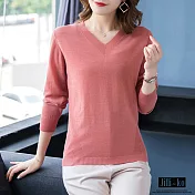 【Jilli~ko】側身螺紋修飾針織衫 805 FREE淺紅